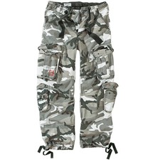 Airborne Hombres Combattimenti Pantalone Esercito Moto D'Epoca Cargo Urban Camo 