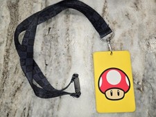 NINTENDO CREDENTIAL ID BADGE HOLDER LANYARD S...