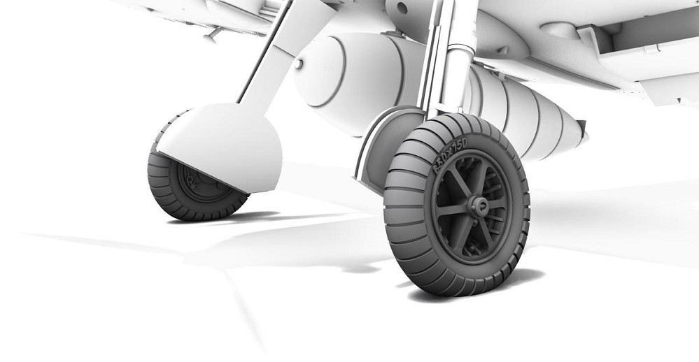 Cmk 129-Q72384 - 1:72 Messerschmitt Bf 109E Wheels - New