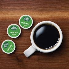 Green Mountain Coffee Hazelnut Keurig K-Cup Pods, Light Roast Coffee, 32 Count