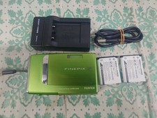  Working FUJIFILM FinePix Z10 fd Green Digital Camera w/ Battery Charger JAPAN