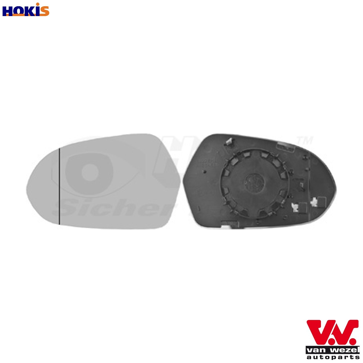 MIRROR GLASS EXTERIOR MIRROR 0342837 FOR AUDI A6/S6/Allroad CDNB/CYNB 2.0L 4cyl - Image 4