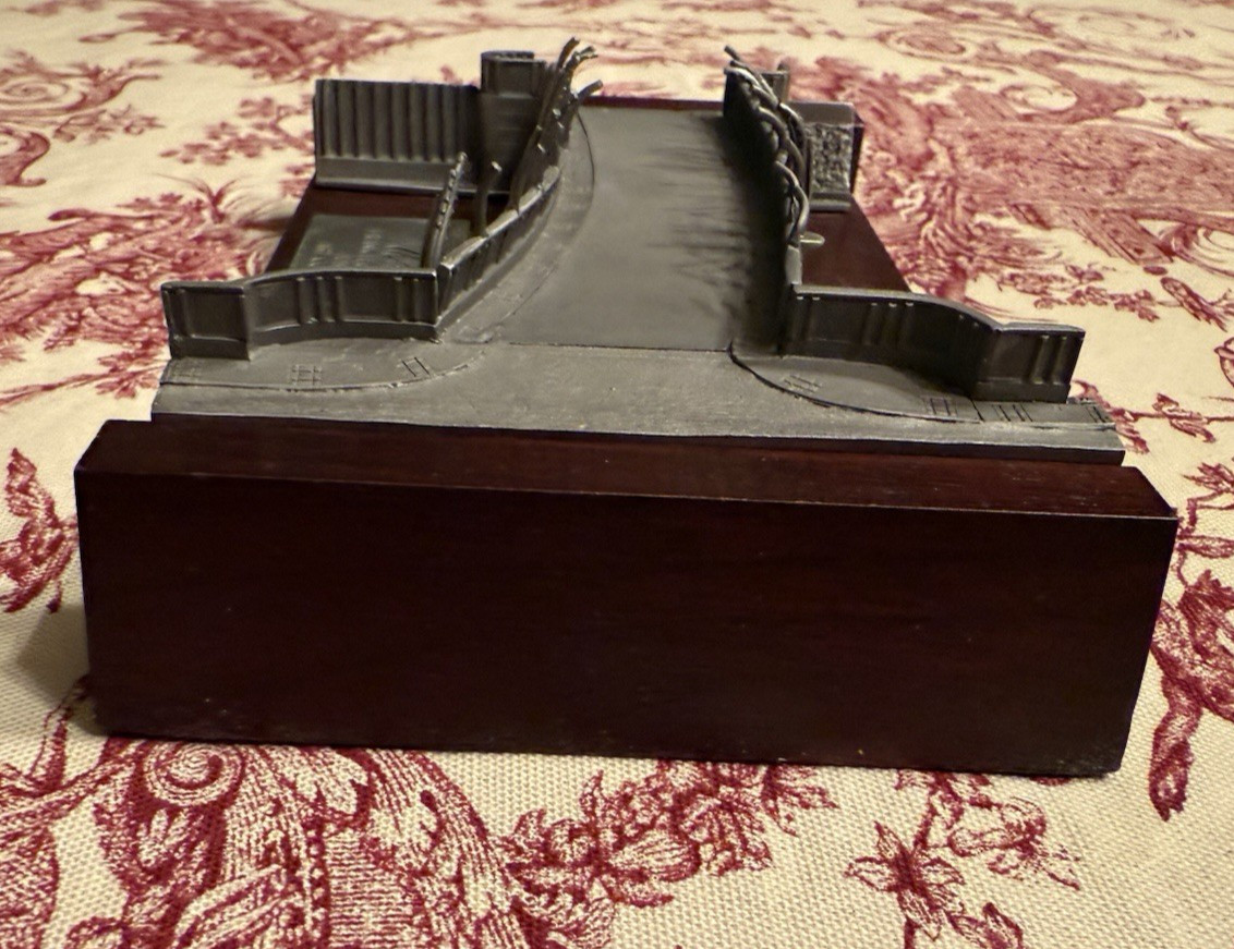 Rare Marshall Field Plaque to commemorate Opening of Frank Lloyd Wright bridge