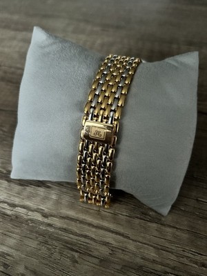Romanson Tulip Quartz Watch – 22K Gold Plated, Two-Tone Bracelet