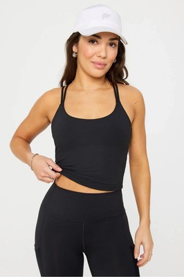 FABLETICS Principal Built in Bra Tank - Black - Size S
