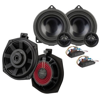 EMPHASER BMWSUB2 + BMWF1 - 3-Wege Lautsprecher/Boxen Kompo für BMW / Mini