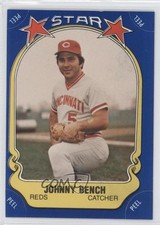 1981 Fleer Star Stickers Johnny Bench #37 HOF 0f4