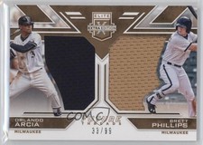 2016 Panini Elite Extra Edition Holo Gold 33/99 Brett Phillips Orlando Arcia 1j2