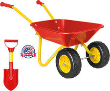 Carretilla de jardín para niños con juego de herramientas de jardinería