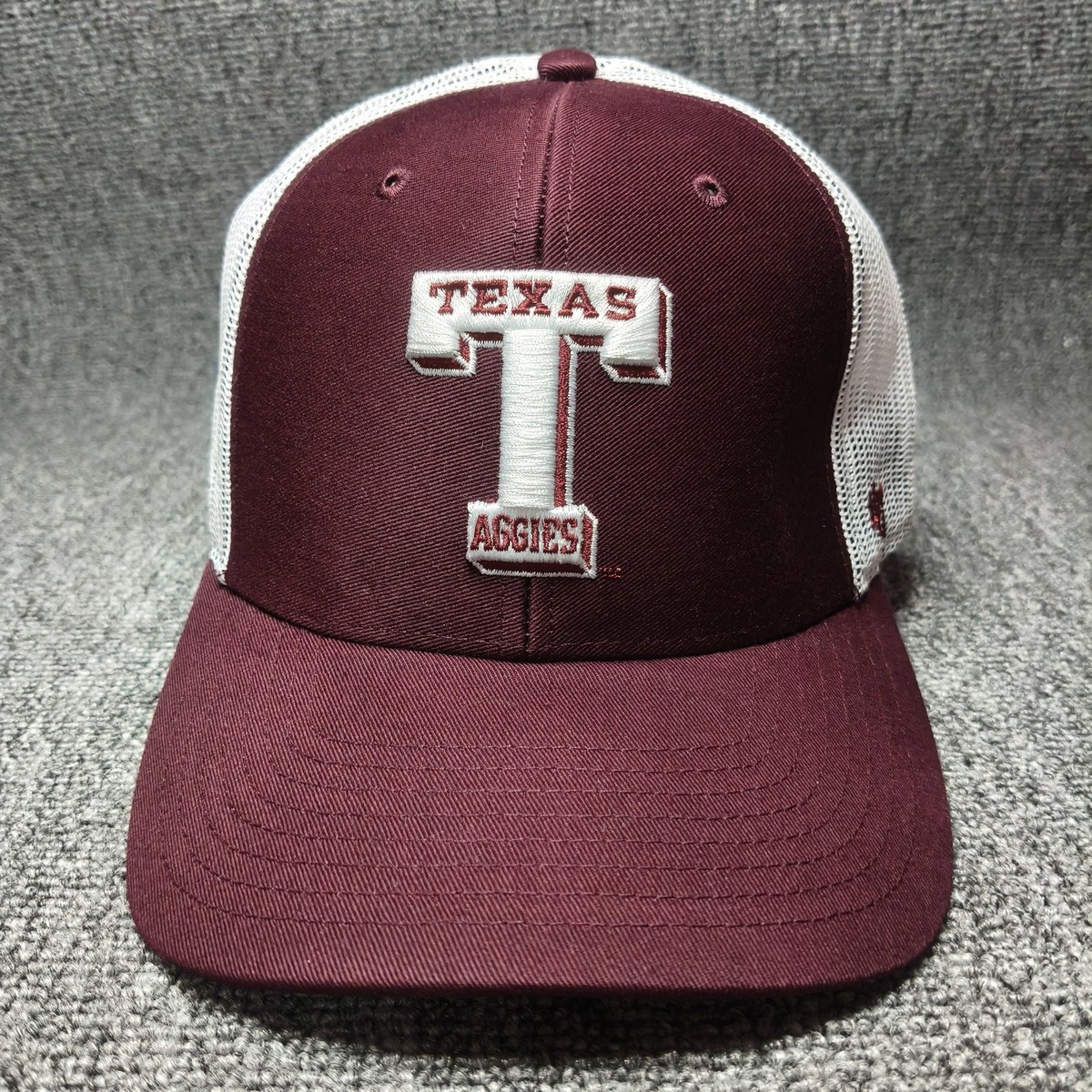 '47 Brand Texas A&M Aggies Trucker Hat Maroon White Snapback NCAA