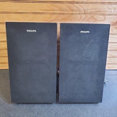 PHILIPS MCM298 MICRO HI-FI Speakers ONLY Set of 2 LM0640 Wired