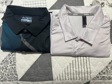 (2) Ben Hogan and Adidas Used Golf Polo Shirt...