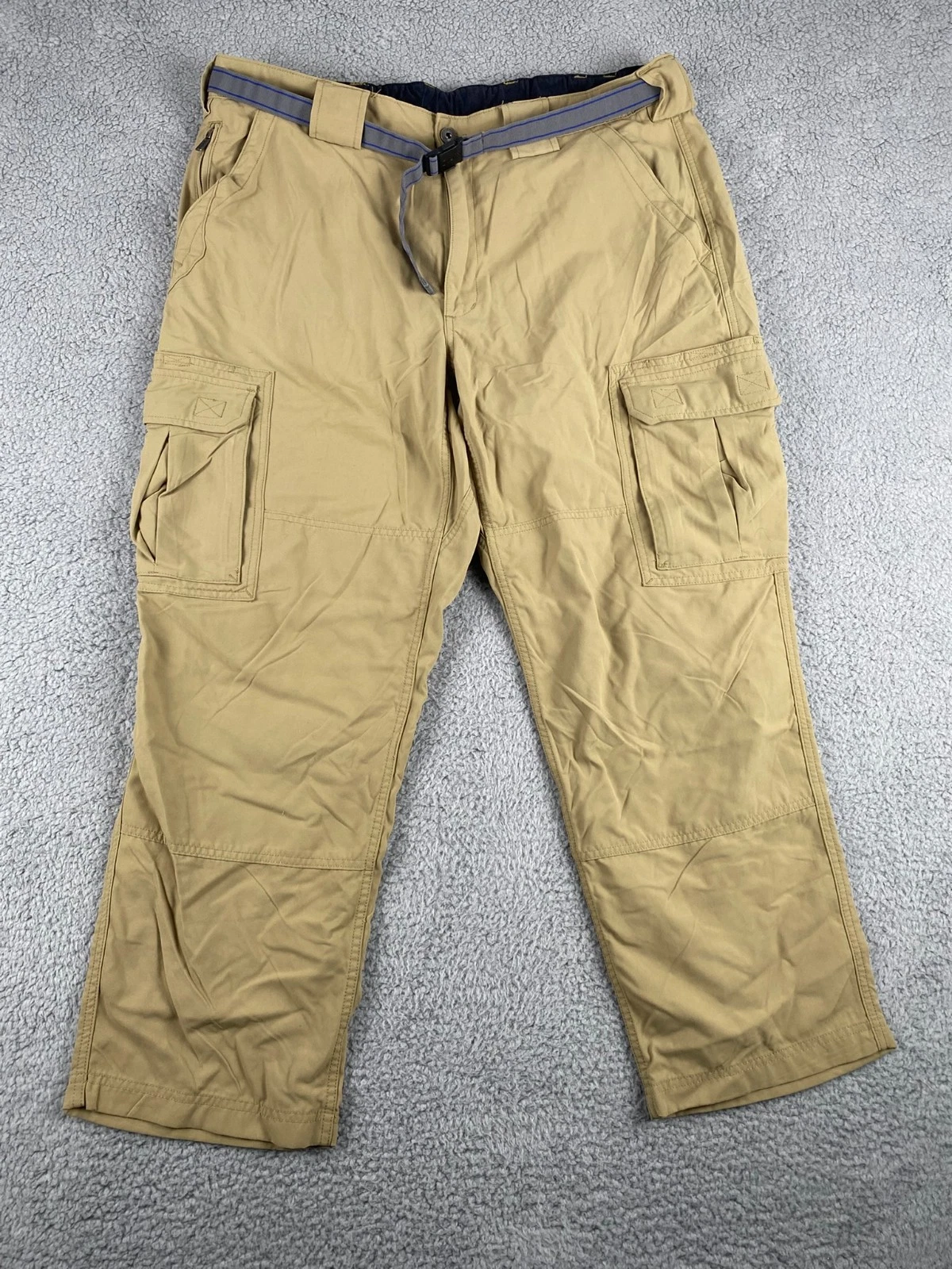 Duluth Dry On The Fly Cargo Pants Mens XL Relaxed Belted Nylon Outdoor Hiking