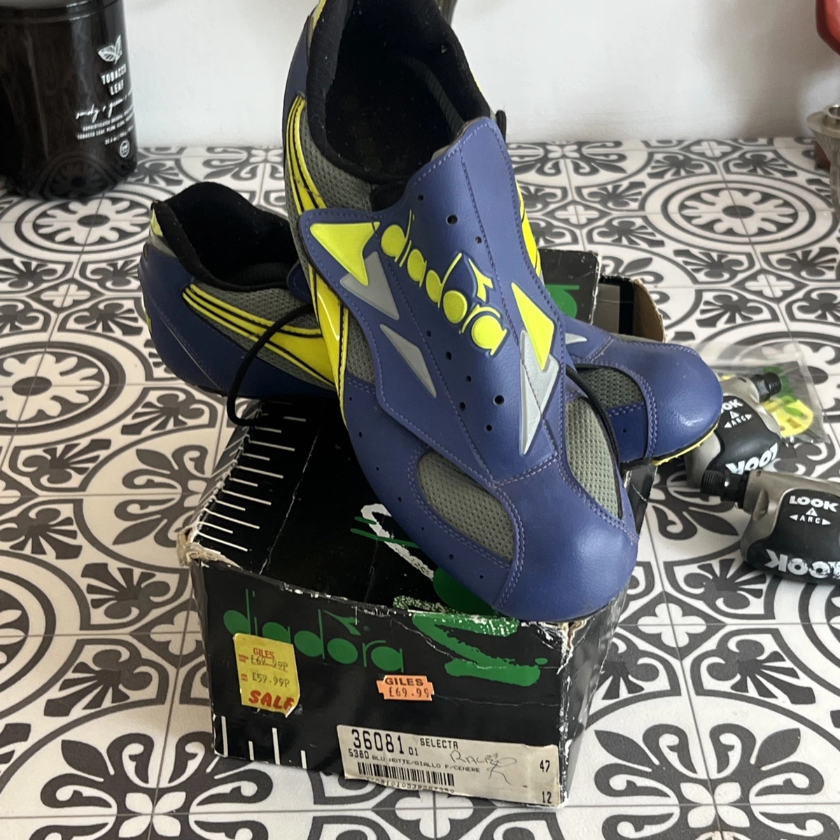Chaussures Cyclisme Route Vintage Diadora Ethos - Argent, EU 43.5/US 10