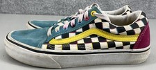 Vans Old Skool Multicolor Checkerboard Skate Shoes Womens Size 8 Mens 6.5