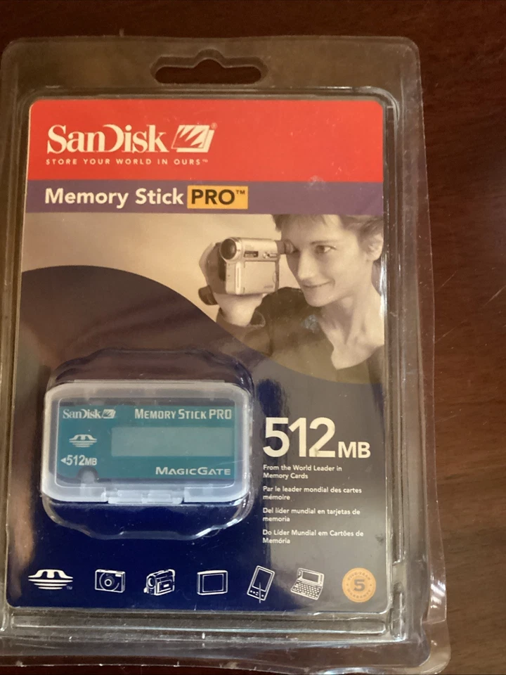 Sandisk 512 MB MemoryStick Pro (SDMSV-512-A10) New Old Stock - Image 2 of 4