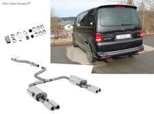 Fox Duplex Racing-Komplettanlage ab Kat. VW T5 Bus 2x80mm rund eingerollt