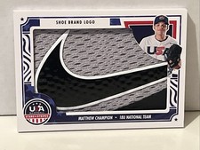2024 Panini Stars & Stripes MLB Baseball NIKE LOGO Shoe Patch SSP #1/4