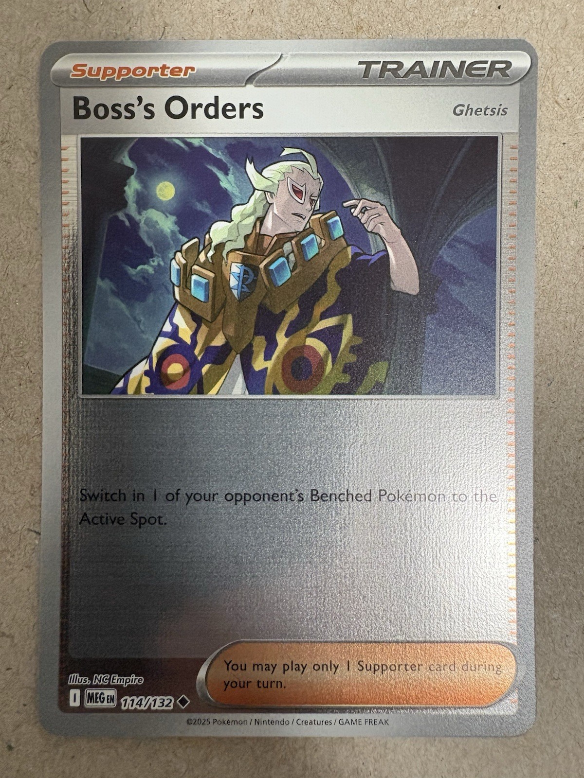 Pokemon - Mega Evolution - Boss's Orders [Ghetsis] 114/132 - Reverse Holo NM