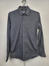 Dolce Gabbana Gold Black Cotton Shirt Mens Size 39 / 15.5