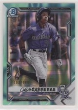 2021 Bowman Draft Chrome Aqua Lava Refractor 103/199 Julio Carreras #BDC-30 s3g