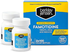 Maximum Strength Famotidine 20 Mg - 200 Count , Acid Reducer Tablets, Relieves