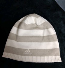Adidas Climawarm Reversible Beanie Cap Adult Ski Hat Cream /Tan Unworn