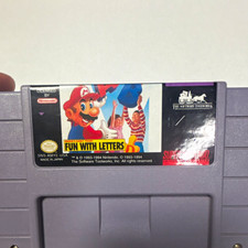The Software Toolworks Mario's Early Years Fun with Letters SNES 1994 NTSC