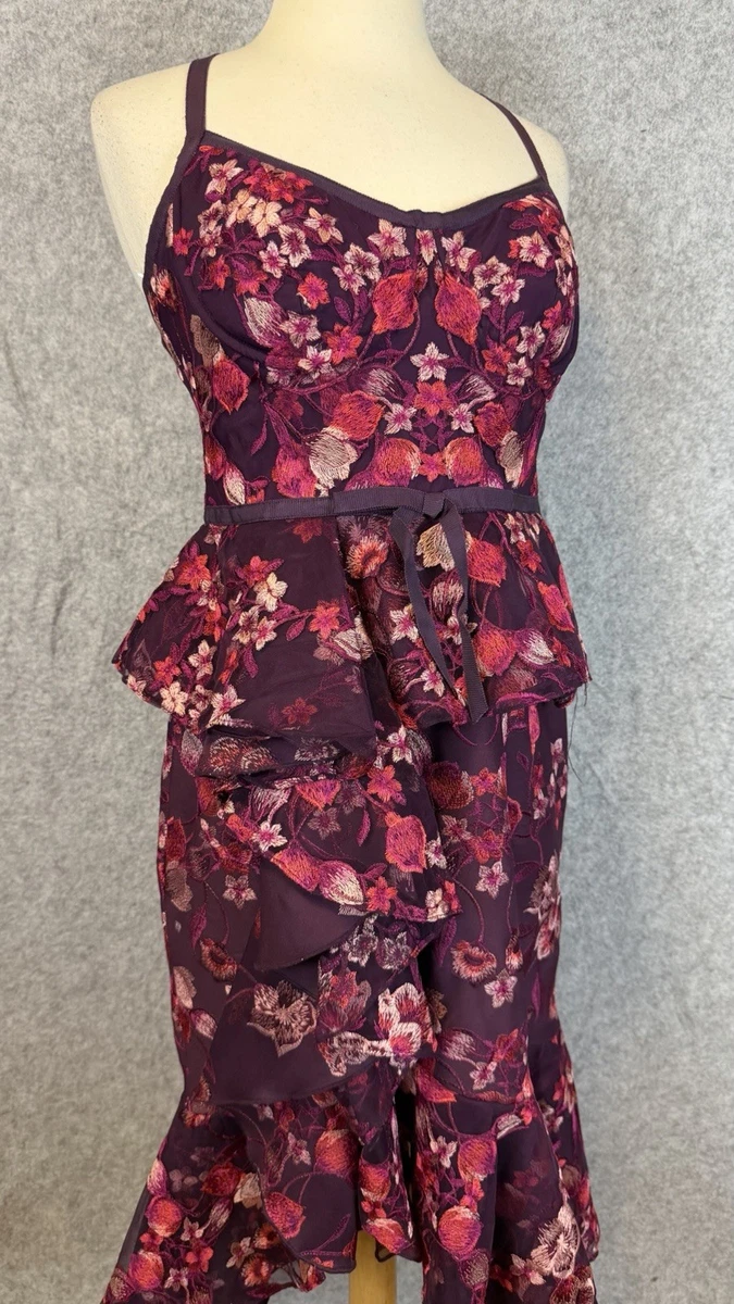 marchesa notte floral peplum dress Marchesa Embroidered Dresses for Women for sale