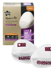 Tommee Tippee Made for Me Daily Disposable Breast Pads, Large 42 Count 