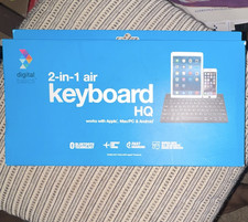 Digital Basics 2-in-1 Air Keyboard HQ Bluetooth Folio Case for iPad Pro 11 Black