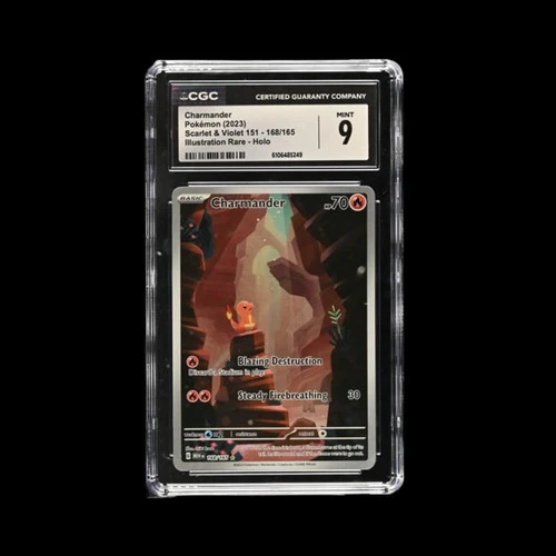 Pokemon Slab Charmander 168 2023 CGC 9 Mint