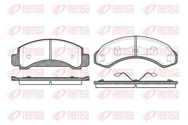 Remsa Bremsbelagsatz Scheibenbremse 0572.00 FüR Ford Explorer UN46 U2 4WD-image