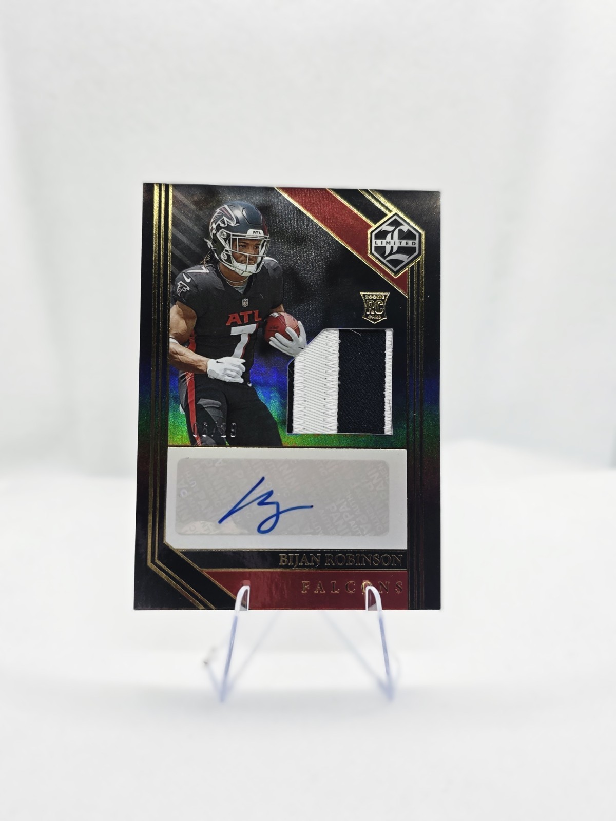 2023 Panini Limited Bijan Robinson RPA Holographic Spotlight /29 Falcons RC