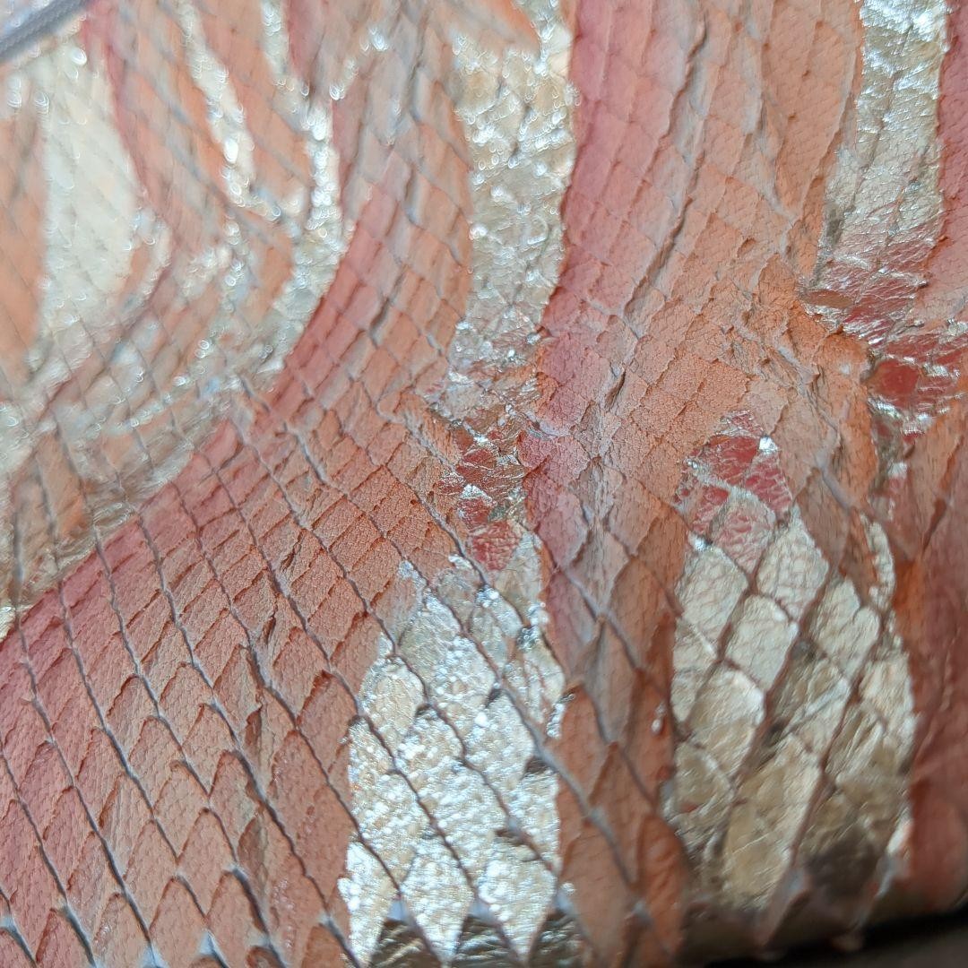 Hakata Leather Shoulder Bag Cowhide Python Snake … - image 7