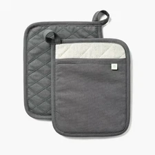 2pk Potholder Dark Gray - Figmint