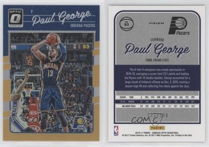 2016-17 Panini Donruss Optic Orange Prizm /199 Paul George #93