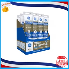 12pcs 2.8oz Clear Silicone Window Door Sealant Waterproof Mold-Resistant Squeeze