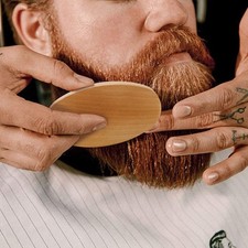 Wholesale Boar Bristle Beard Brush and Comb Beard Comb Kit Mens Grooming CW