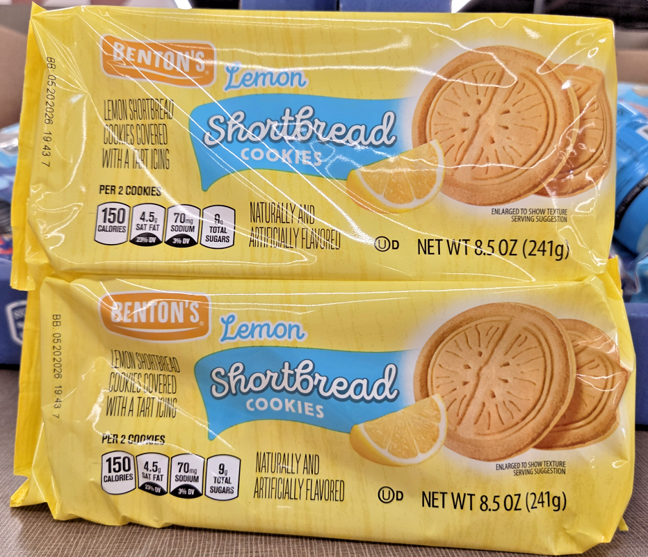 Benton's Lemon Shortbread Cookies 8.5oz 241g (2 Bags) | eBay
