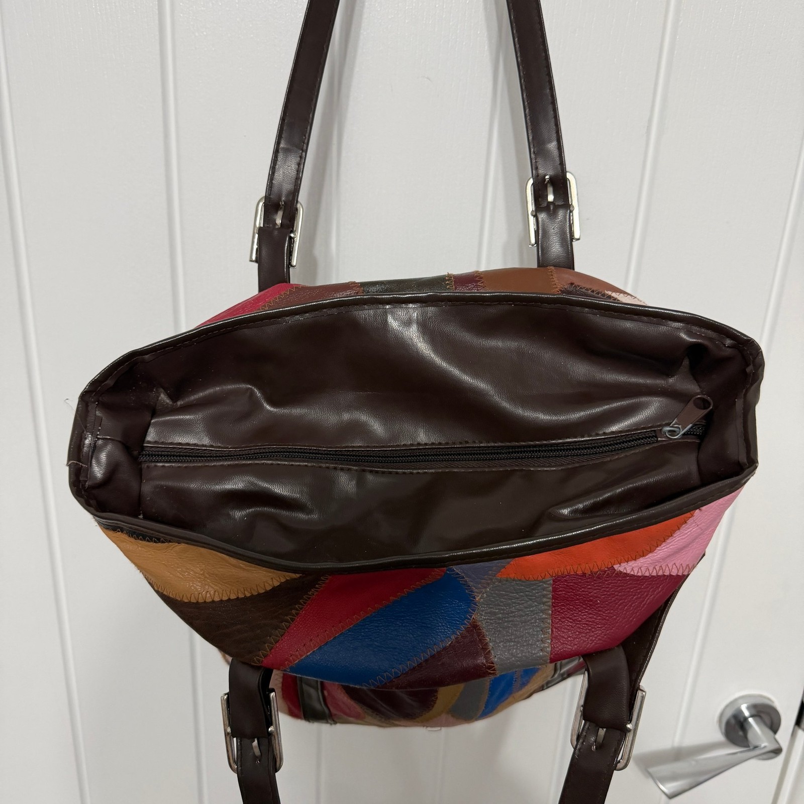 Unbranded Women's Multicoloured Patchwork Genuine… - image 10