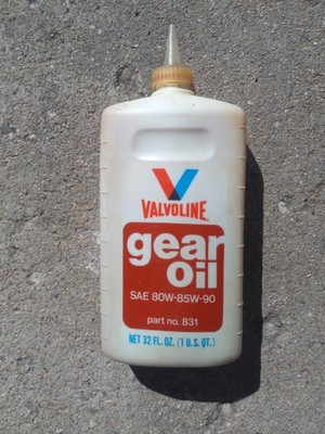 Vintage VALVOLINE Gear Oil  80W - 85W - 90  1 US Quart part # 831