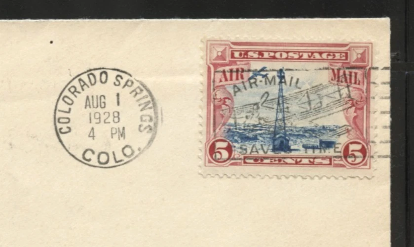 U.S TRIPLE EVENT COVER fkd ScC11 EFO PLANE SHIFT ,FDC & FFC cds COLO 8,1,1928 - Image 2 of 4