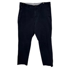 Bonobos Mens Navy Blue Chino Stretch Cotton Slim Dress Pants Measures 36 x 29
