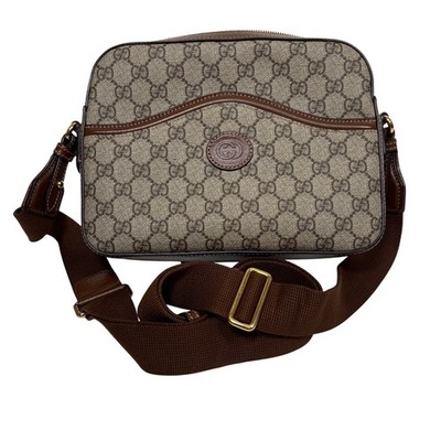 Gucci 675891520981 GG Supreme Canvas Crossbody Purse