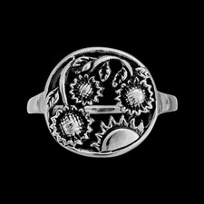 925 Sterling Silver Sunflowers in the Sun Ring 7 