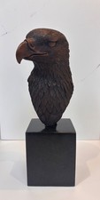 Bronze Eagle Head Sculpture by David Meredith