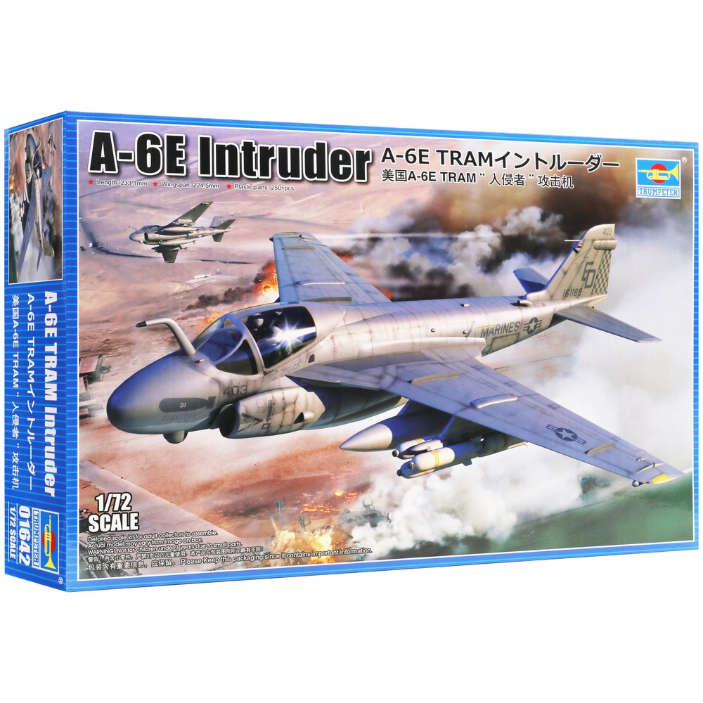 Trumpeter A-6E Intruder TRAM 1:72 Model Kit 250 Parts Experienced Builders
