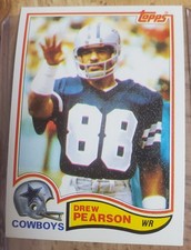 Drew Pearson 1982 Topps  Card #321 Dallas Cowboys