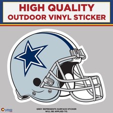 Cowboys Helmet, High Quality Vinyl Stickers
